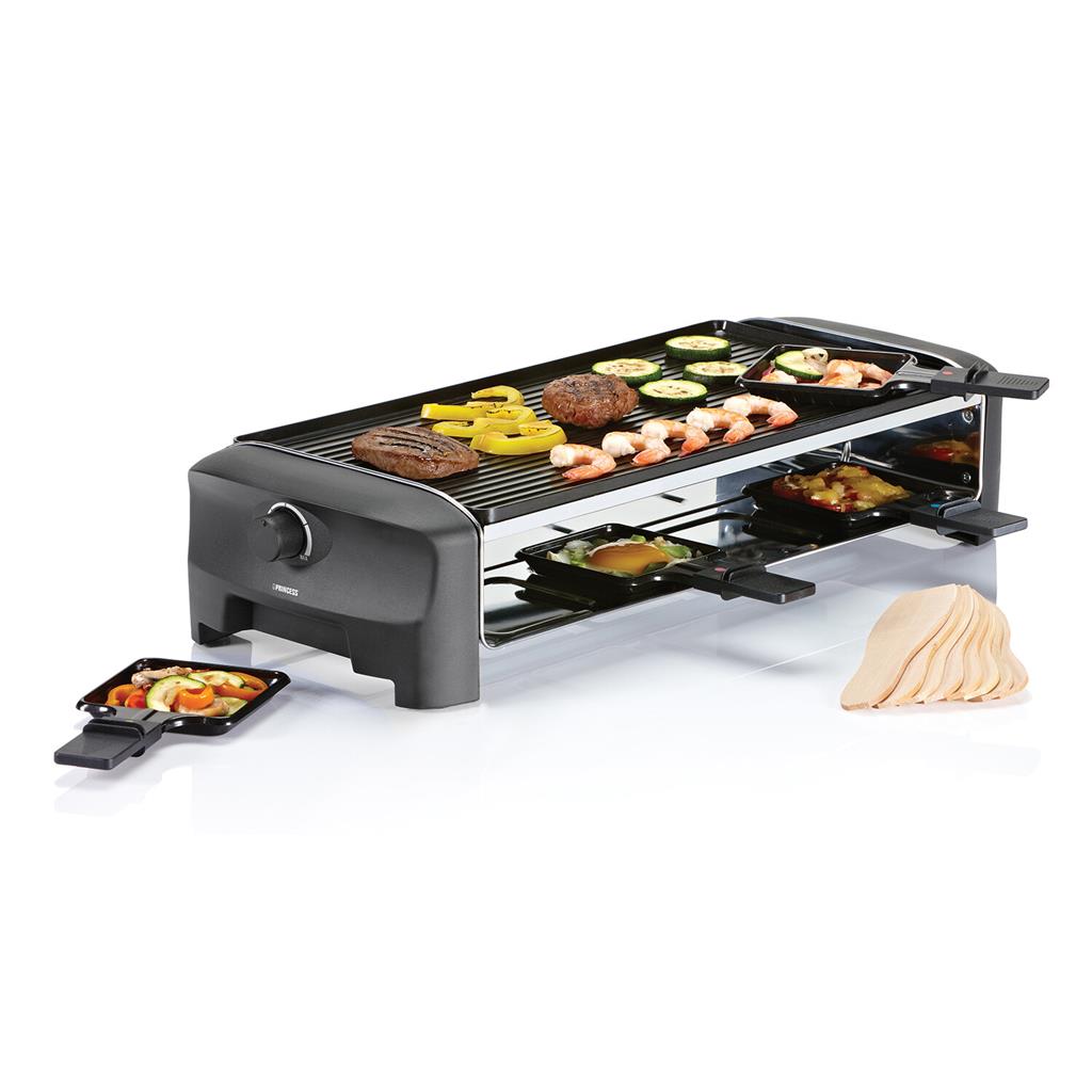 Princess 162840 Raclette Party 8 raclette e grill 8 persone Nero – vista 2