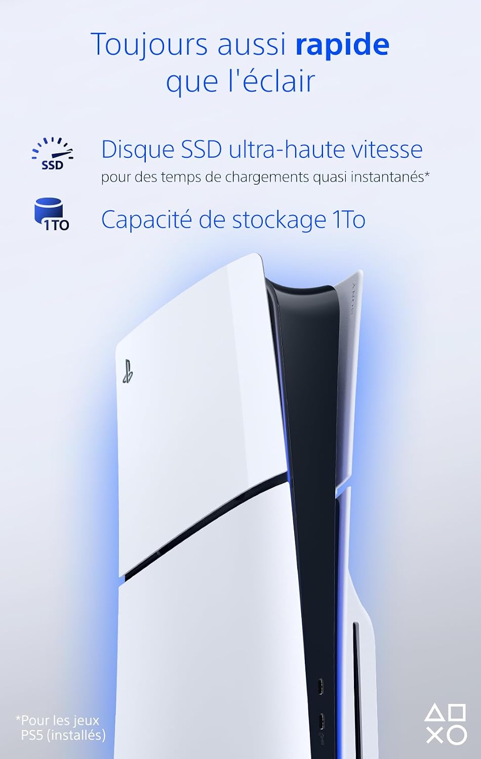Sony PlayStation 5 Slim console con lettore Blu-ray 1 TB Chassis E — vista 4