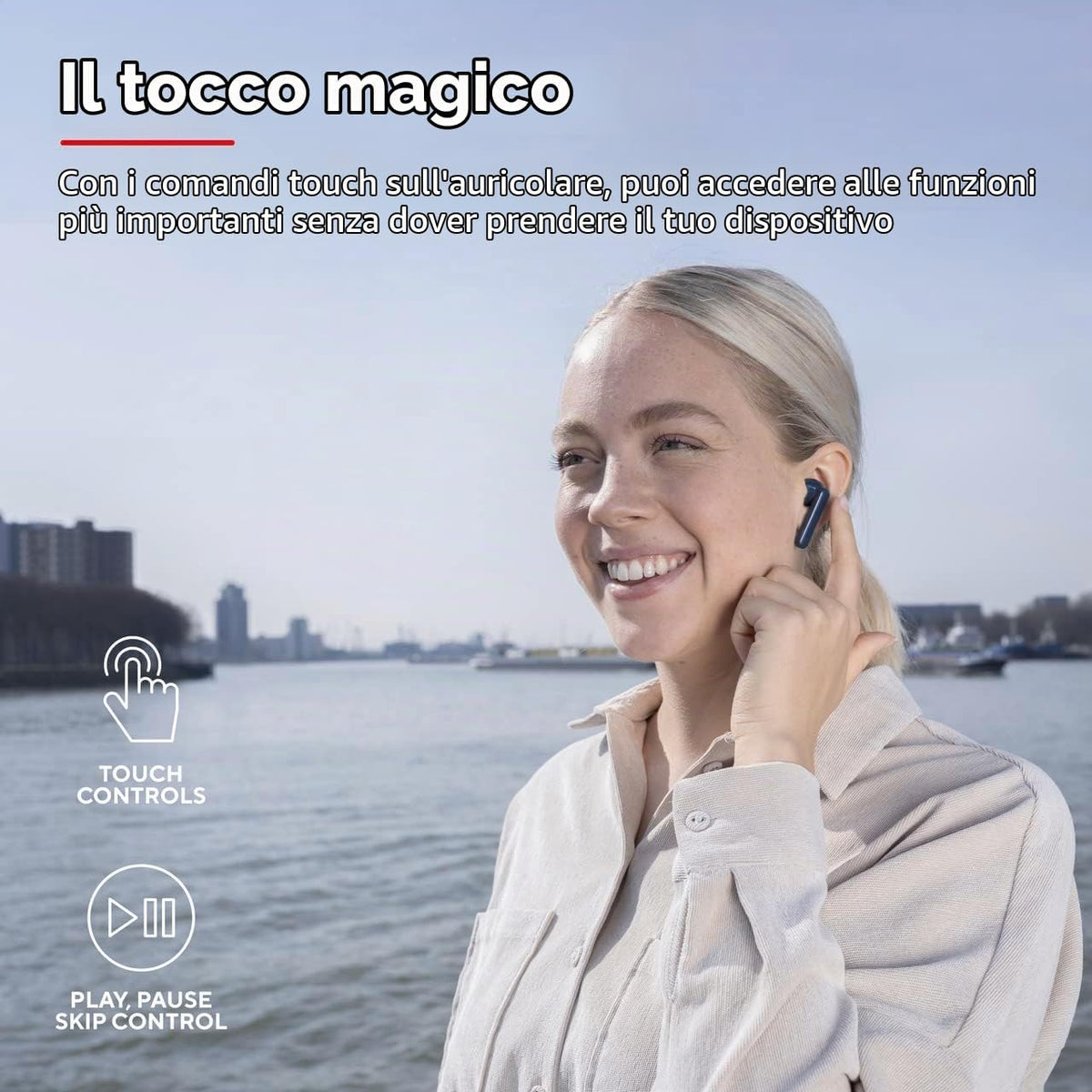 Trust Primo Touch 23780 auricolari blu, immagine 5