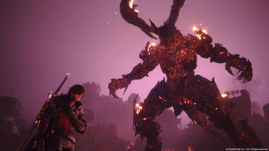 Square Enix Final Fantasy XVI Standard PS5, confezione inglese – scontro con un Eikon