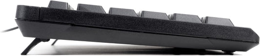 VulTech KEY-609 tastiera USB italiana 105 tasti, nera – profilo laterale