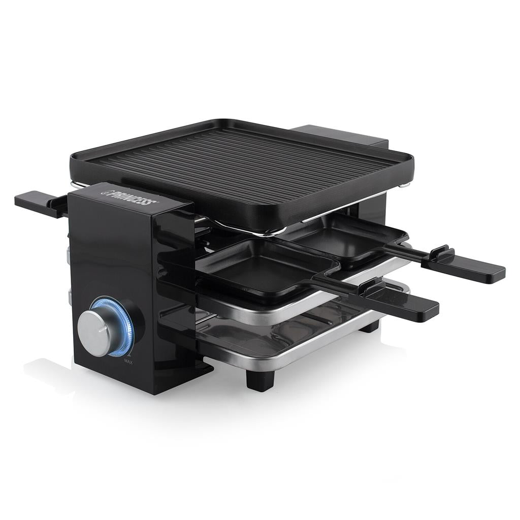 Princess 162915 Raclette Piano Black 4 grill per quattro persone – vista 1