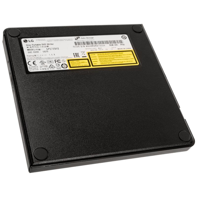 LG GP57EB40.AHLE10B masterizzatore DVD esterno USB nero – vista 2