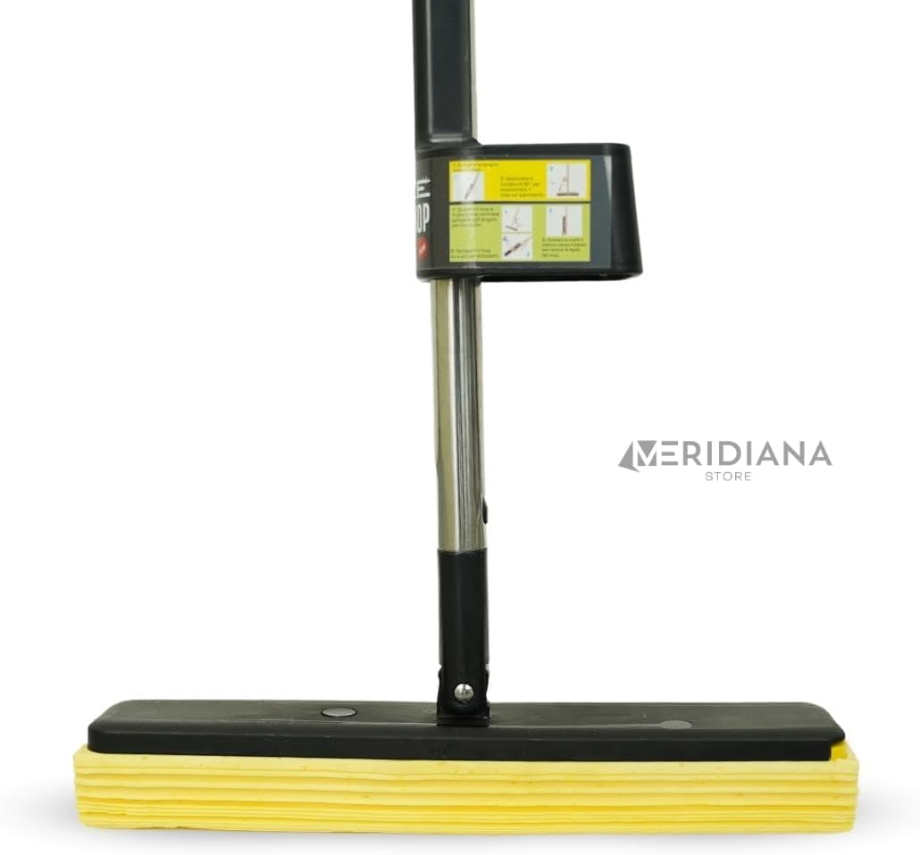 Meridiana Space Mop 4 in 1 con 2 ricambi e secchio pieghevole — dettaglio del prodotto