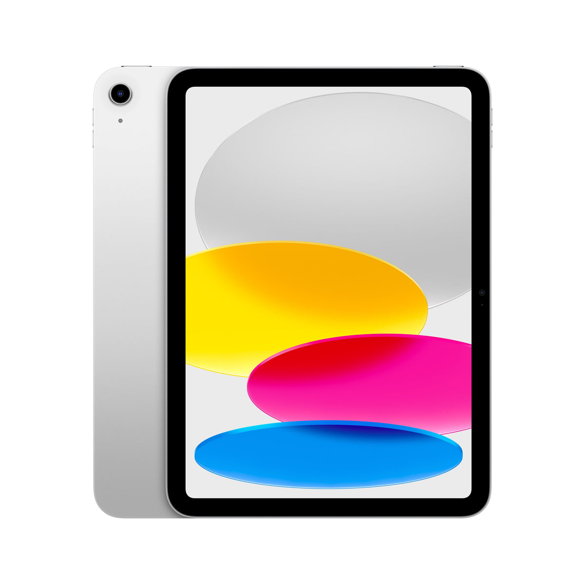 Apple iPad A16 Wi-Fi 128 GB Argento, vista anteriore e posteriore