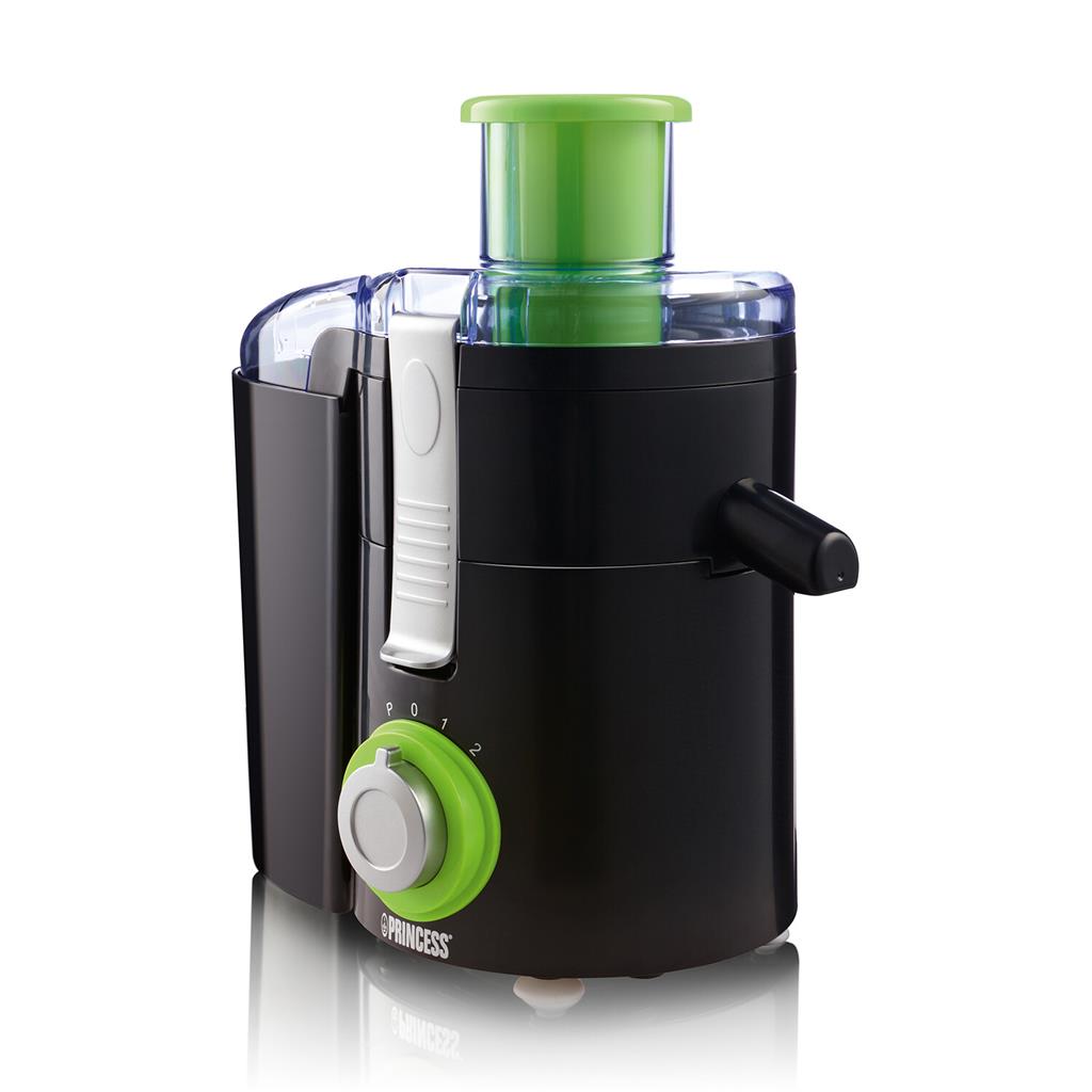 Princess 202040 centrifuga 250 W con due velocità, nera e verde