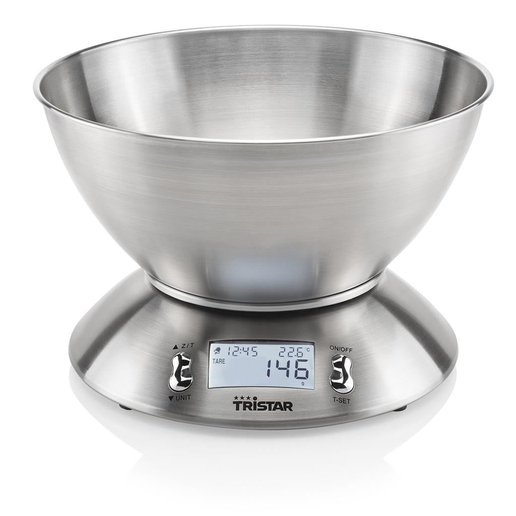 Tristar KW-2436 bilancia da cucina 5 kg con ciotola inox