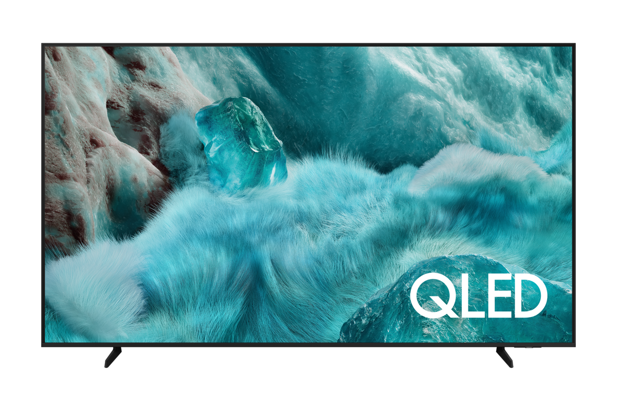 Samsung QE75Q7FAAUXXH TV QLED 75 pollici nero, vista frontale ufficiale