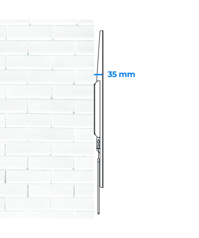 VulTech BTV-T55120LITE schema distanza dalla parete 35 mm