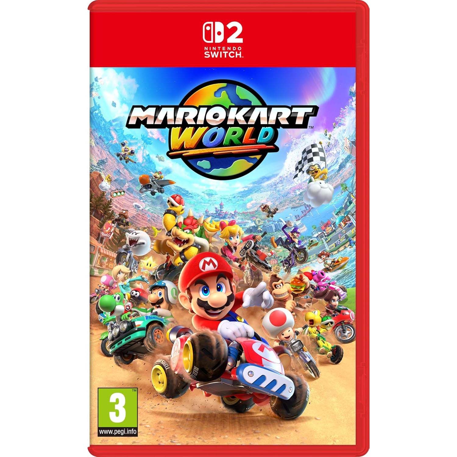 Nintendo Mario Kart World per Switch 2 – confezione italiana su scheda