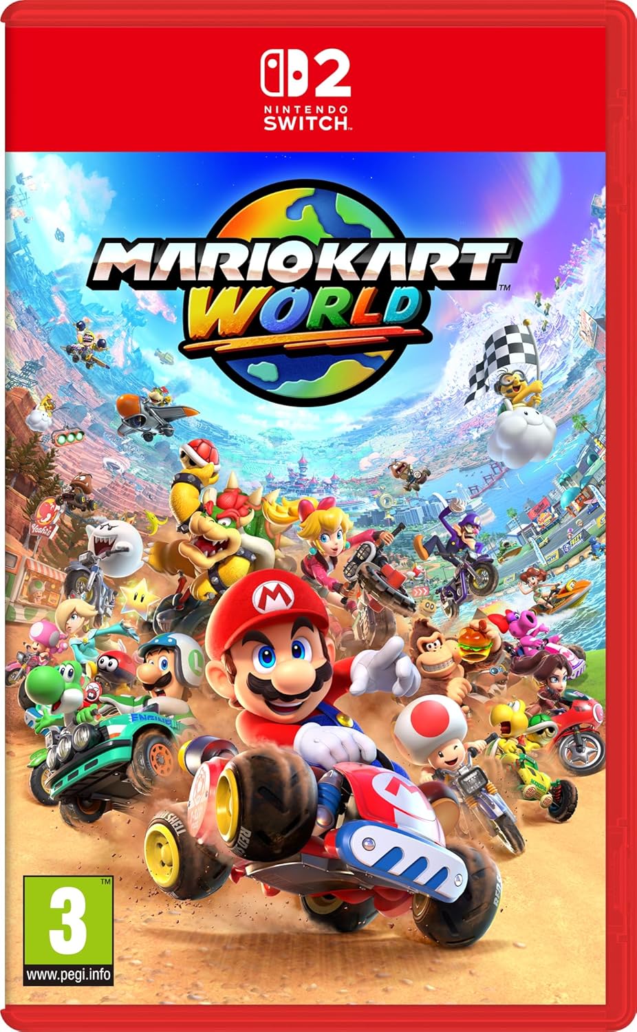 Nintendo Mario Kart World per Switch 2 – confezione italiana su scheda