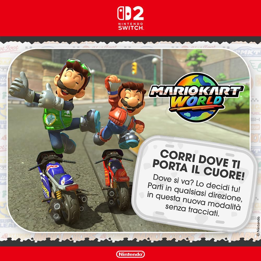 Mario Kart World Nintendo Switch 2 – modalità Corsa libera in italiano