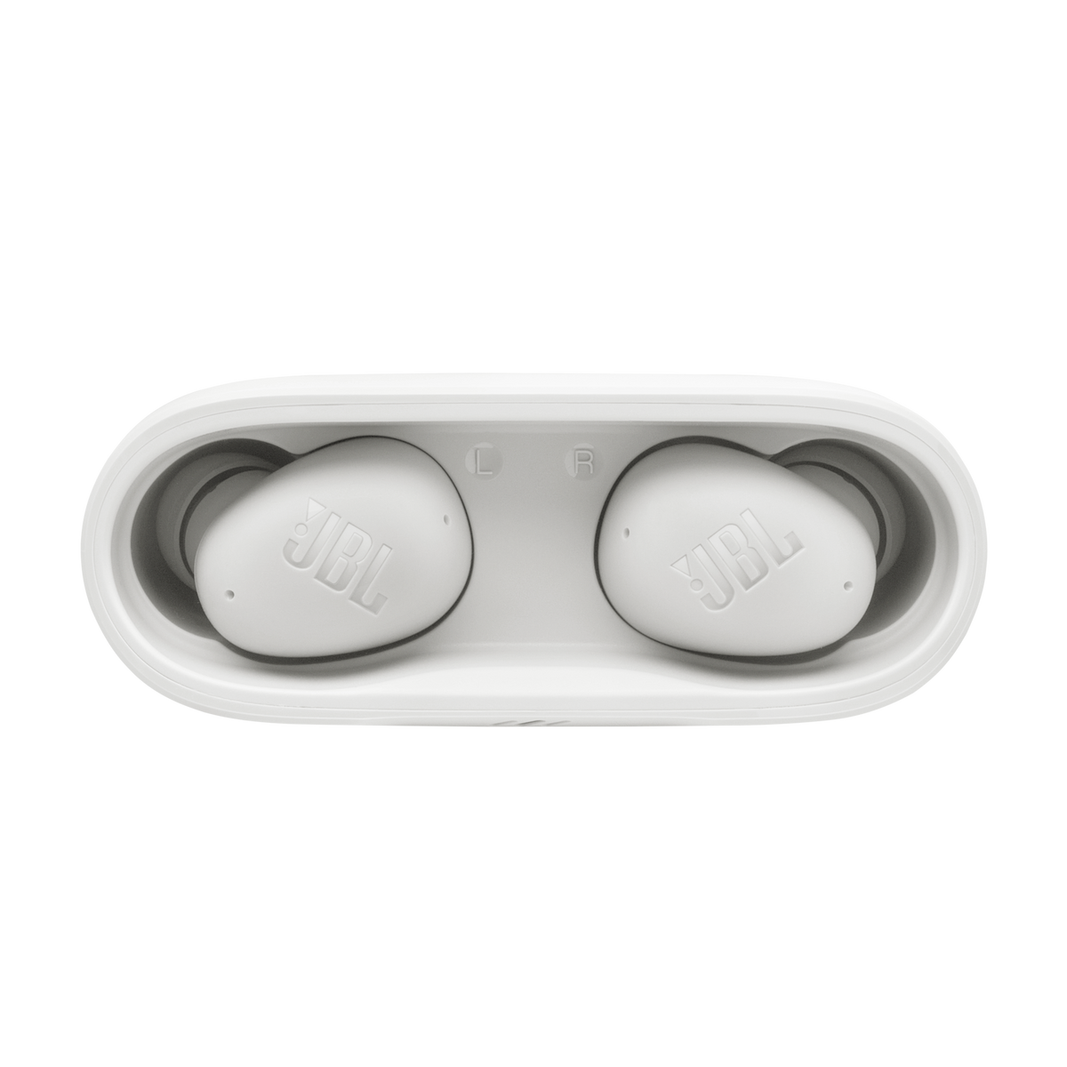 JBL Wave Buds 2 bianco – vista dall’alto