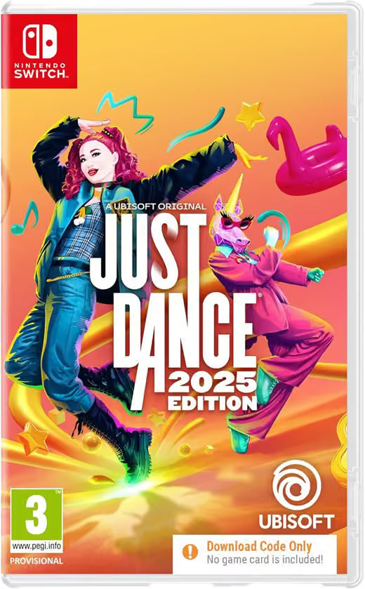 Ubisoft Just Dance 2025 Edition Nintendo Switch, codice in scatola – confezione con codice download senza scheda