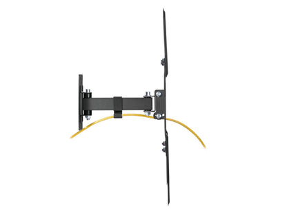 Equip 650412 nero — Vista laterale e gestione cavi