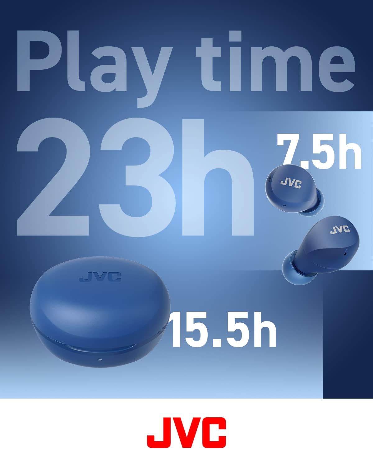 JVC HA-Z66T Gumy Mini blu – autonomia con custodia