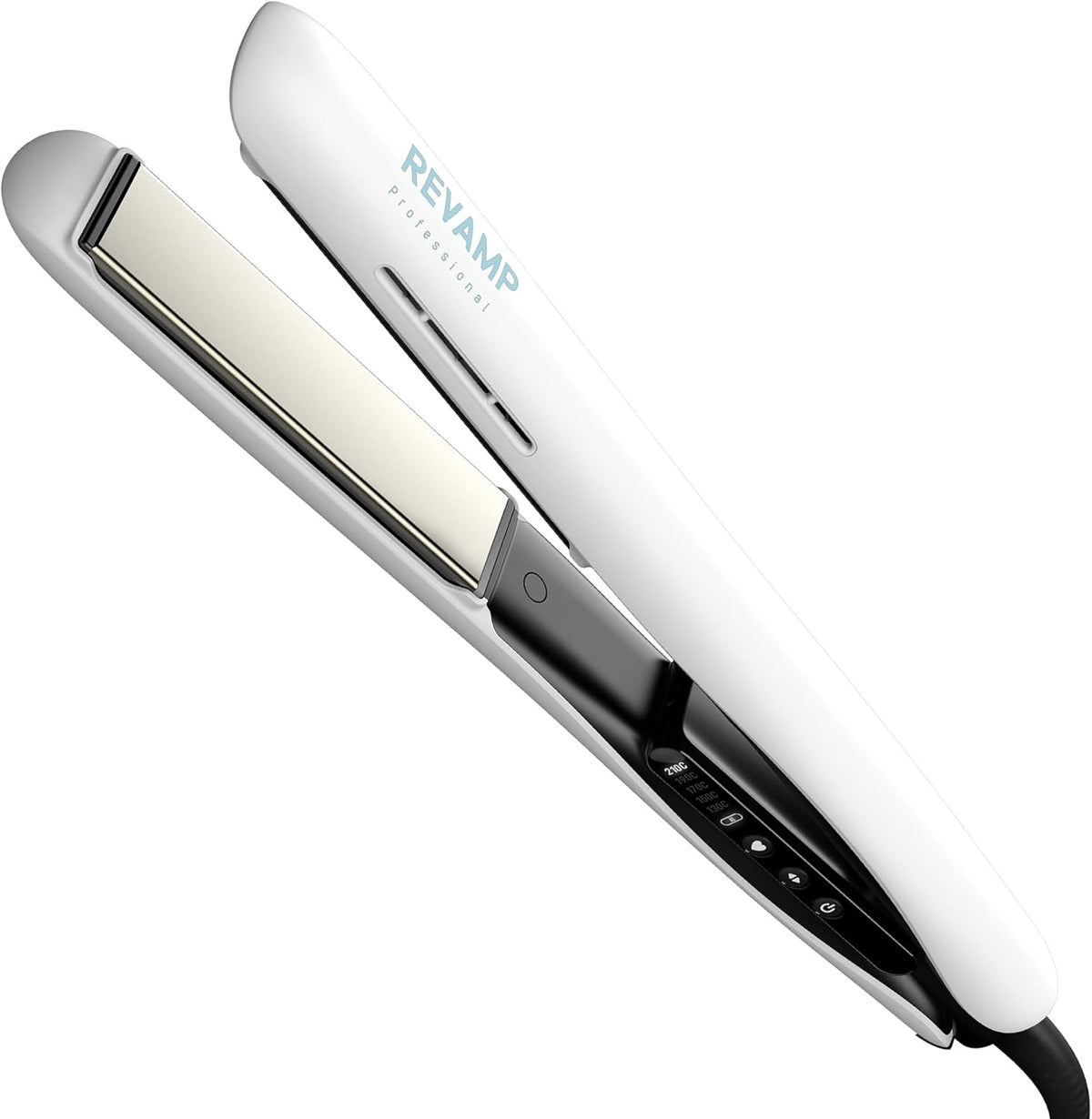 Revamp ST-1850 Progloss Ion Shine piastra per capelli Bianco – vista 1