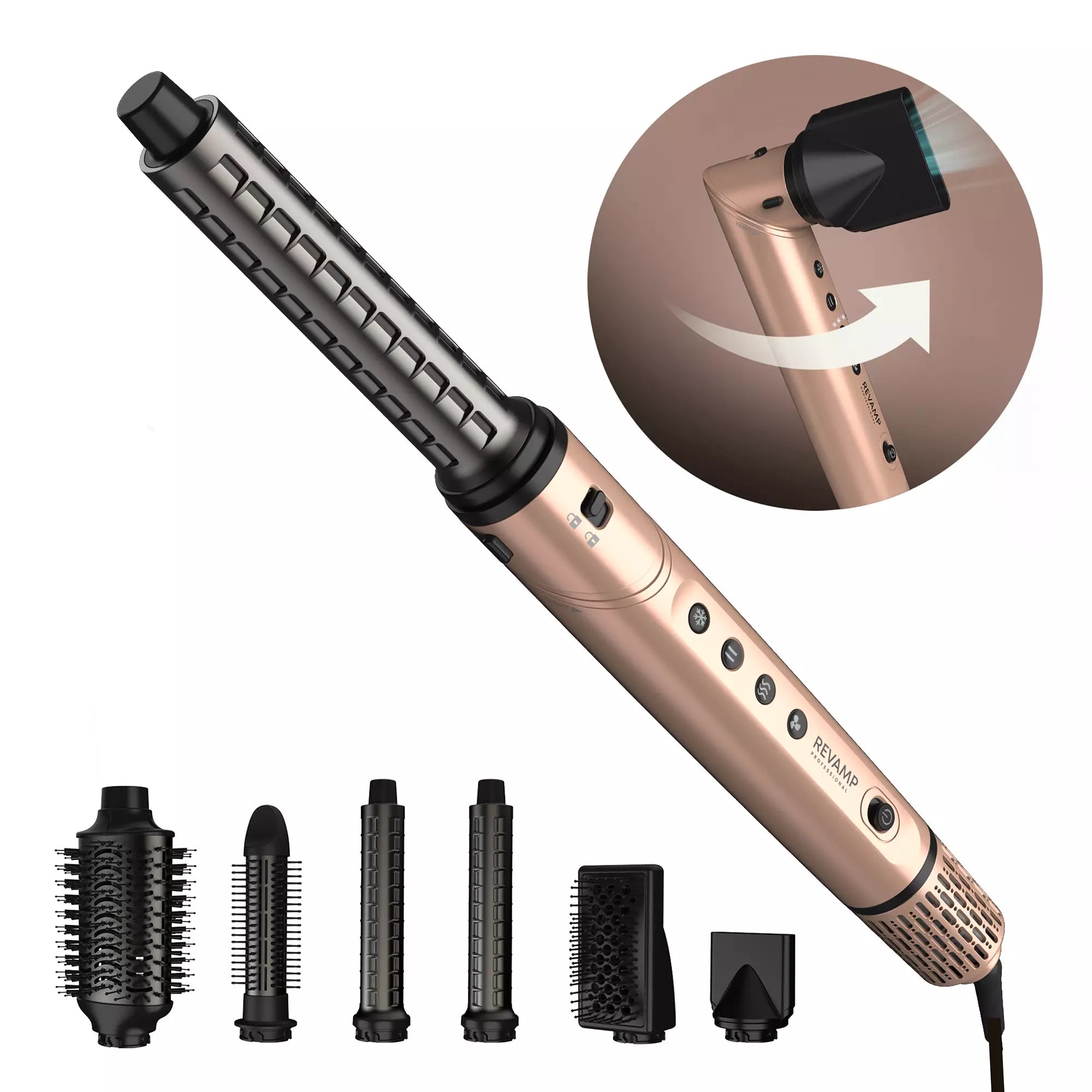 Revamp DR-2850GD-EU Dynamic Radiance Pro styler ad aria 7 in 1 – vista 1