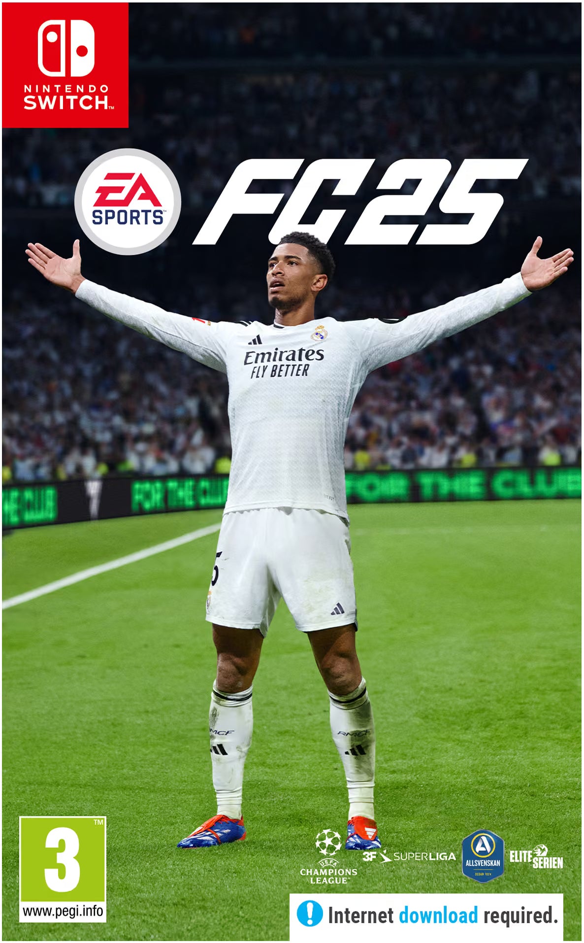 EA Sports FC 25 Standard per Nintendo Switch, edizione nordica – copertina nordica con download richiesto
