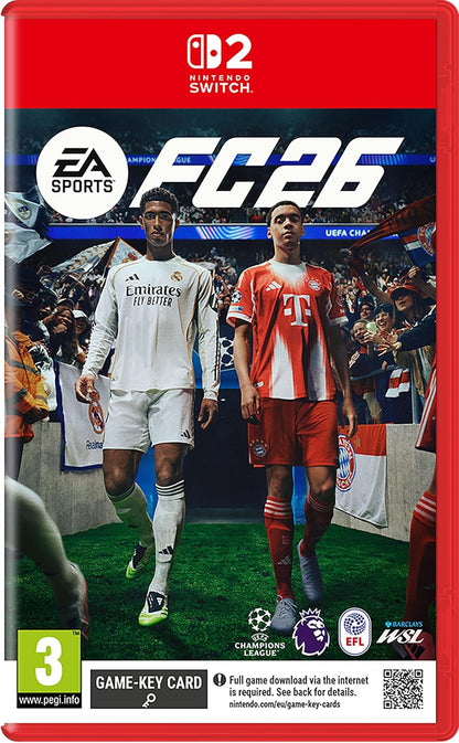 EA Sports FC 26 Standard Nintendo Switch 2, Game-Key Card inglese – confezione inglese Switch2, scheda con chiave