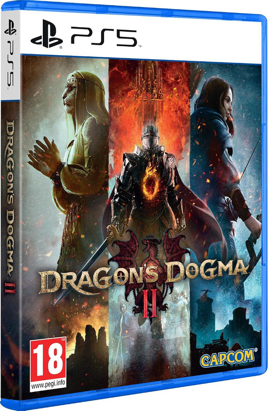 Capcom Dragon’s Dogma 2 Standard PS5, confezione inglese – confezione vista angolata