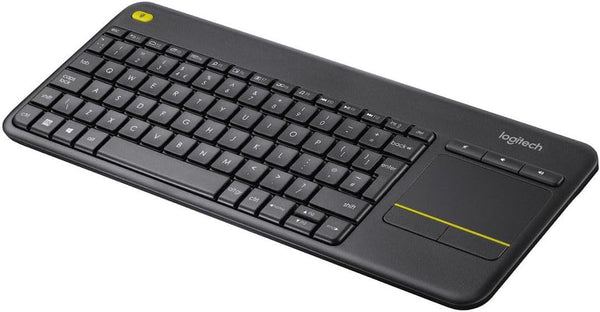 Logitech K400 Plus tastiera wireless con touchpad, QWERTY italiano nera