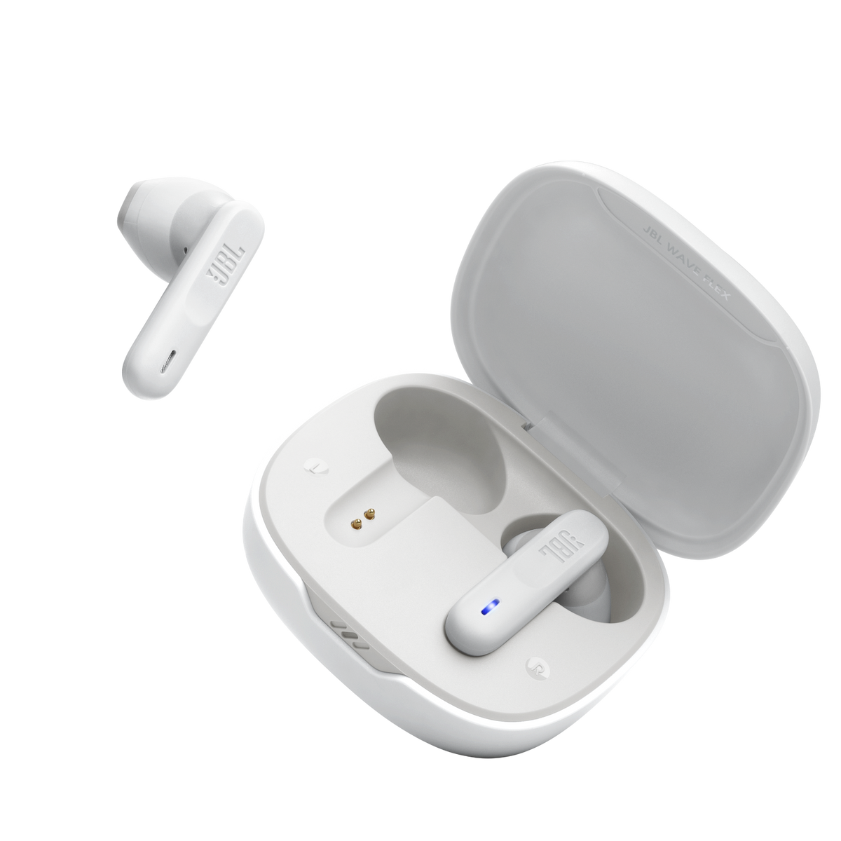 JBL Wave Flex bianco – custodia aperta