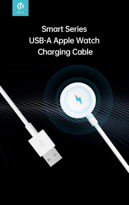 Devia Smart Series cavo ricarica magnetico Apple Watch USB-A, 1 m – illustrazione della base di ricarica