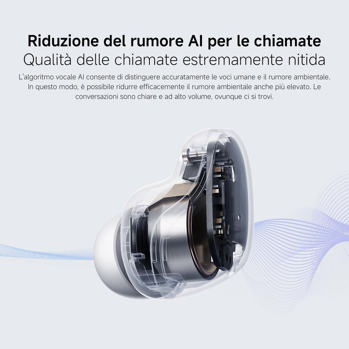 Xiaomi Redmi Buds 6 Play nero – riduzione del rumore per le chiamate