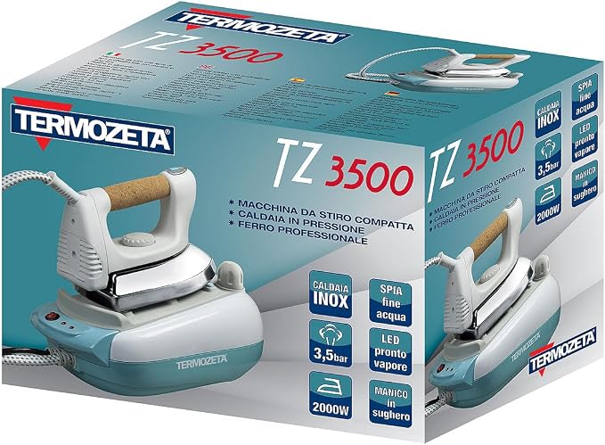 Termozeta TZ3500 ferro da stiro con caldaia piastra in alluminio