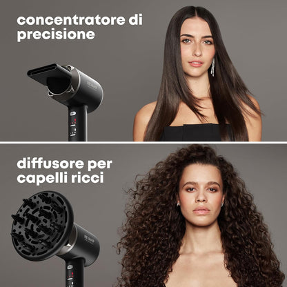 Revamp DR-7000-EU Enigma Precision asciugacapelli 1600 W Nero