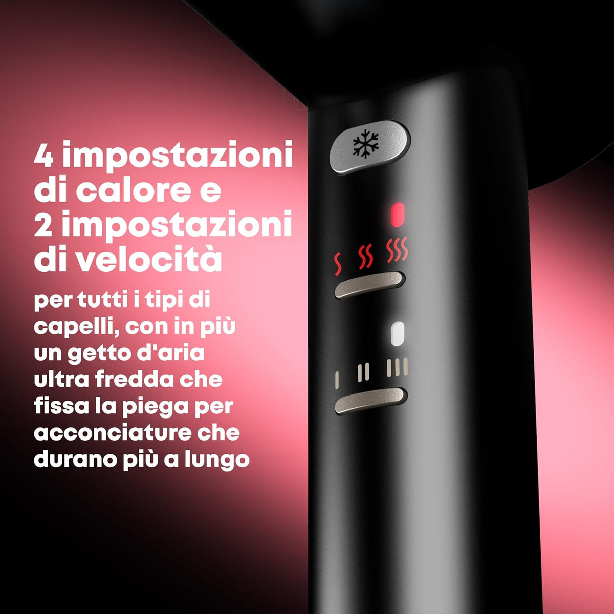 Revamp DR-7000-EU Enigma Precision asciugacapelli 1600 W Nero