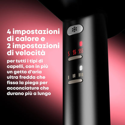 Revamp DR-7000-EU Enigma Precision asciugacapelli 1600 W Nero