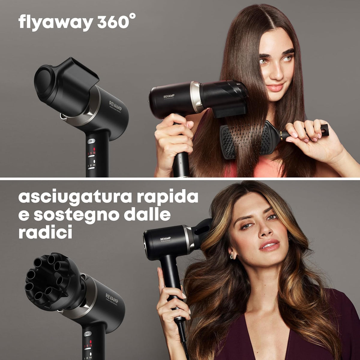 Revamp DR-7000-EU Enigma Precision asciugacapelli 1600 W Nero