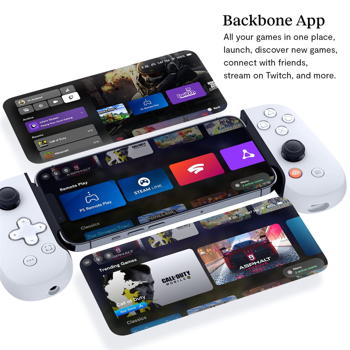 Backbone One PlayStation Edition Gen1 Lightning bianco – funzioni dell’app Backbone, telefoni non inclusi