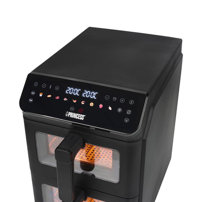 Princess 182490 friggitrice ad aria a due cestelli Verticale Nero – vista 3