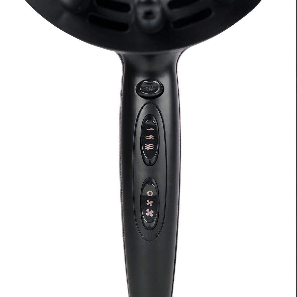 Tristar HD-2450 asciugacapelli 2200 W Nero – dettaglio dei comandi