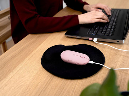 Trust Puck 24125 mouse wireless Bluetooth ricaricabile, rosa – utilizzo sulla scrivania