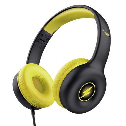 Trust Nouna 25406 cuffie per bambini Nero e giallo – vista 1