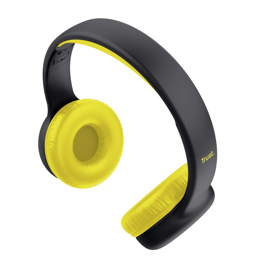 Trust Nouna 25406 cuffie per bambini Nero e giallo – vista 2