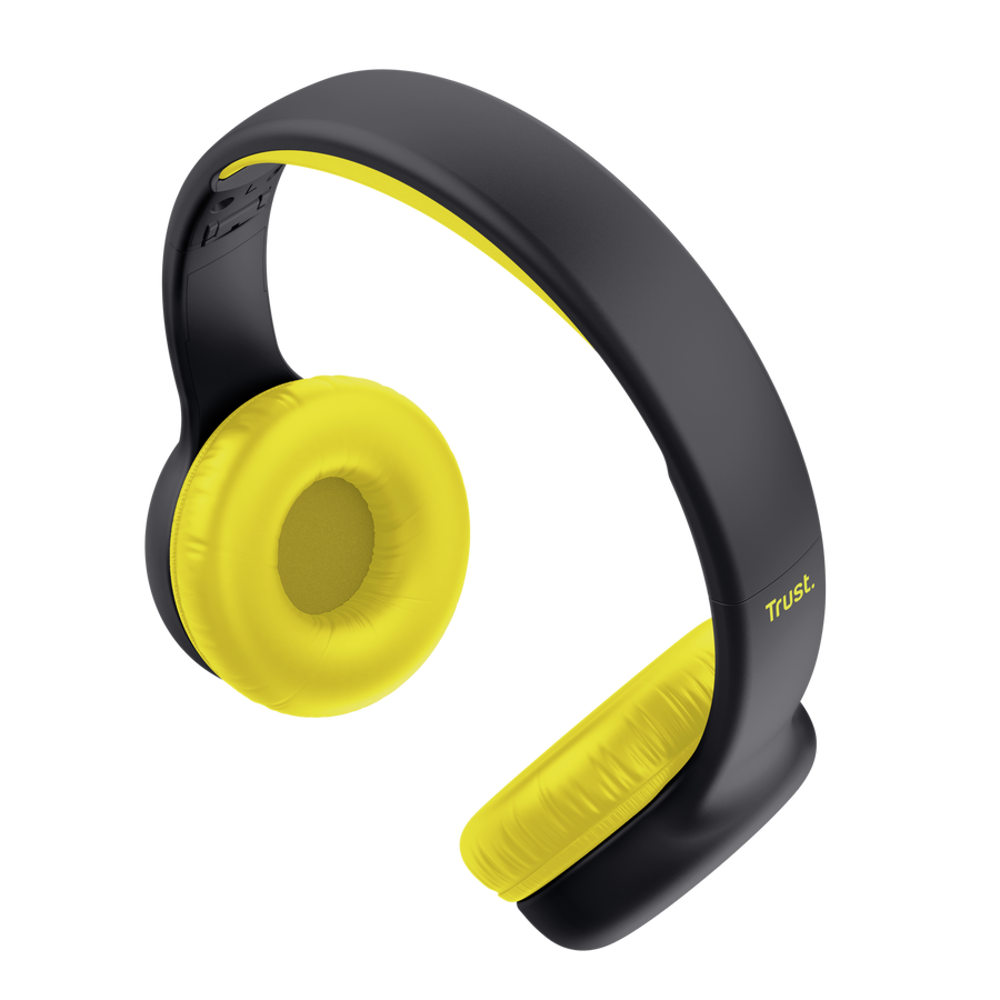 Trust Nouna 25406 cuffie per bambini Nero e giallo – vista 2