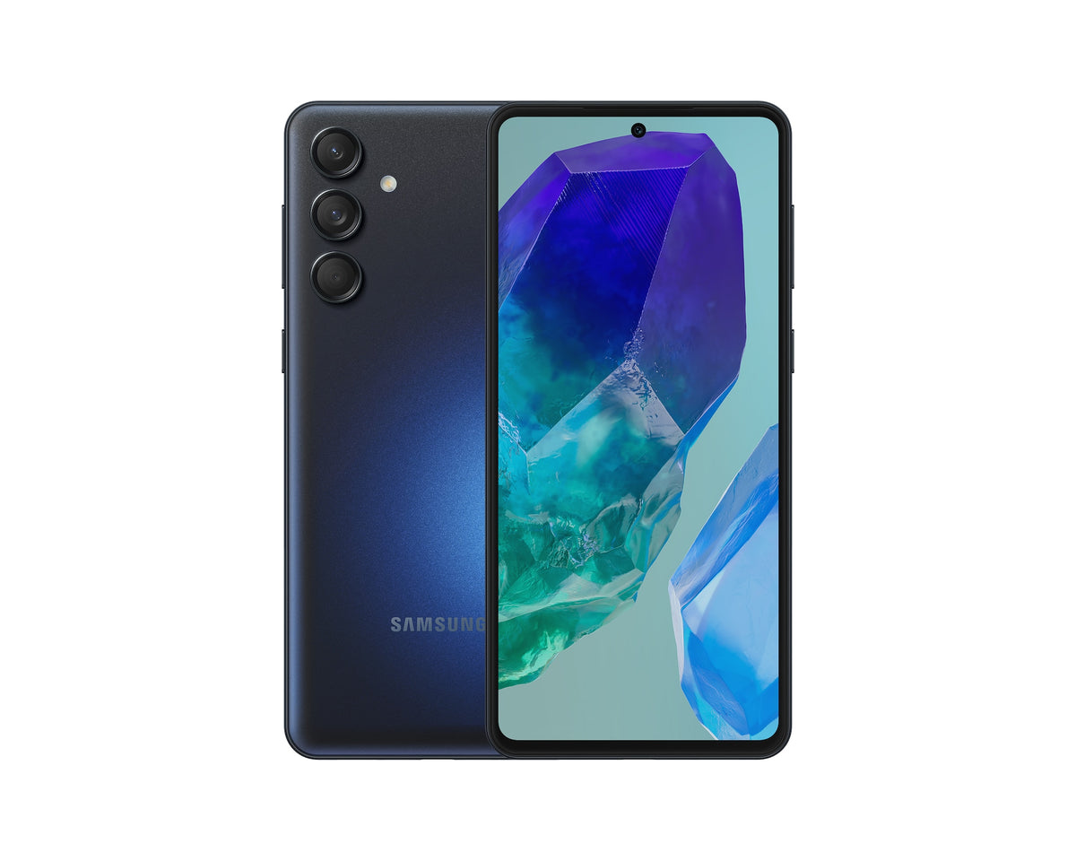 Samsung Galaxy M55 SM-M556 smartphone 5G 8/256 GB Nero – fronte e retro