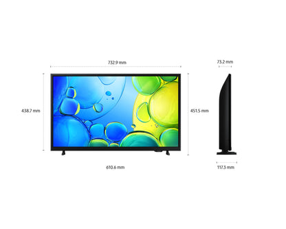 Samsung UE32F6002FKXXH Smart TV LED 32 pollici Full HD Nero – dimensioni ufficiali