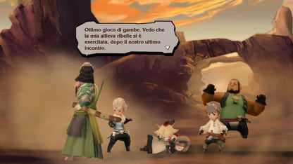 Bravely Default Flying Fairy HD Remaster Switch 2, scena ufficiale italiana con i quattro eroi