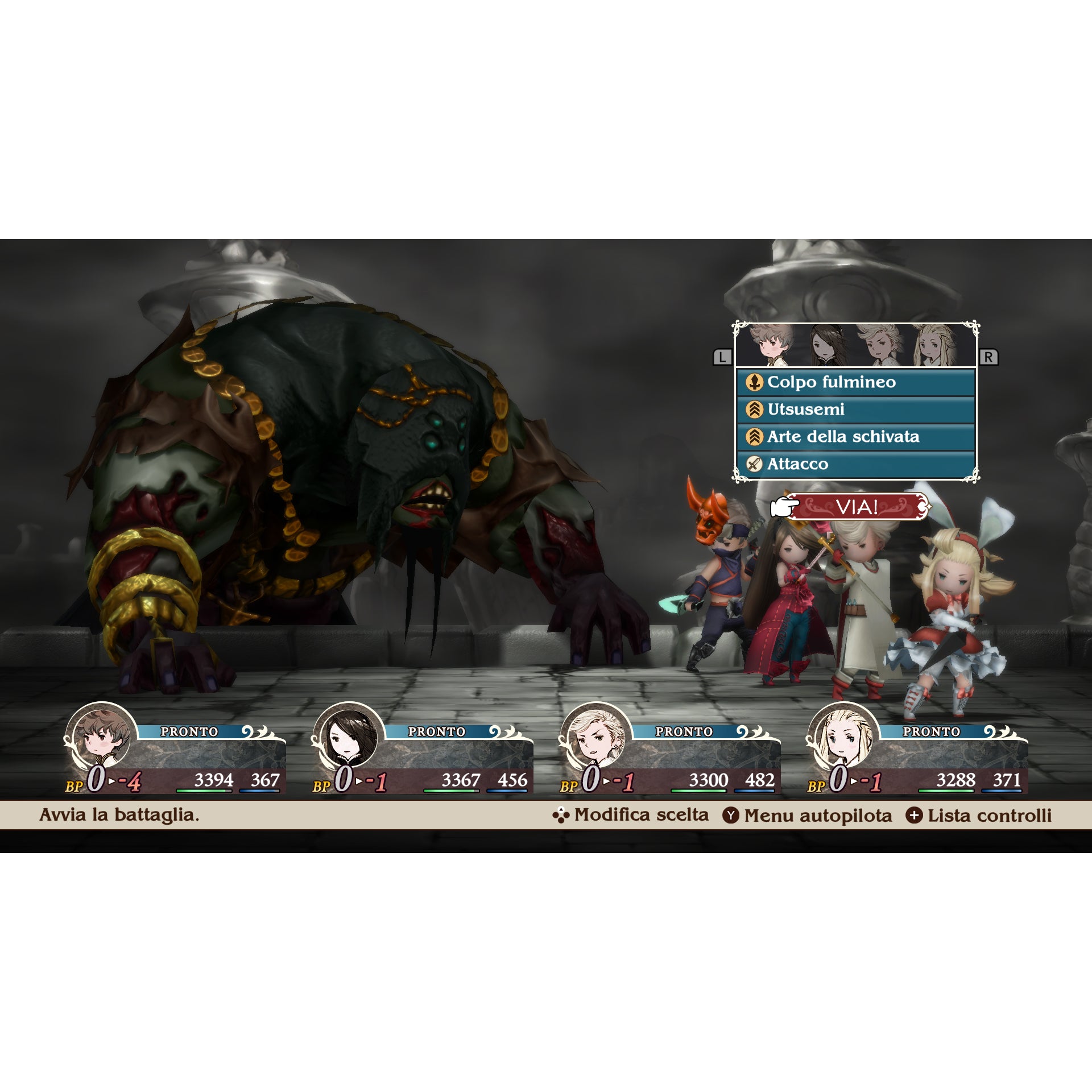 Bravely Default Flying Fairy HD Remaster Switch 2, combattimento a turni con Brave e Default