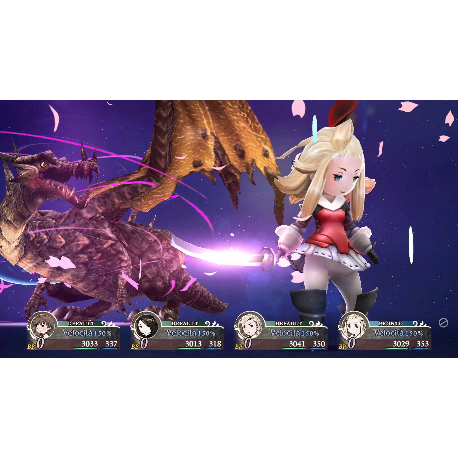 Bravely Default Flying Fairy HD Remaster Switch 2, abilità di combattimento nella versione italiana