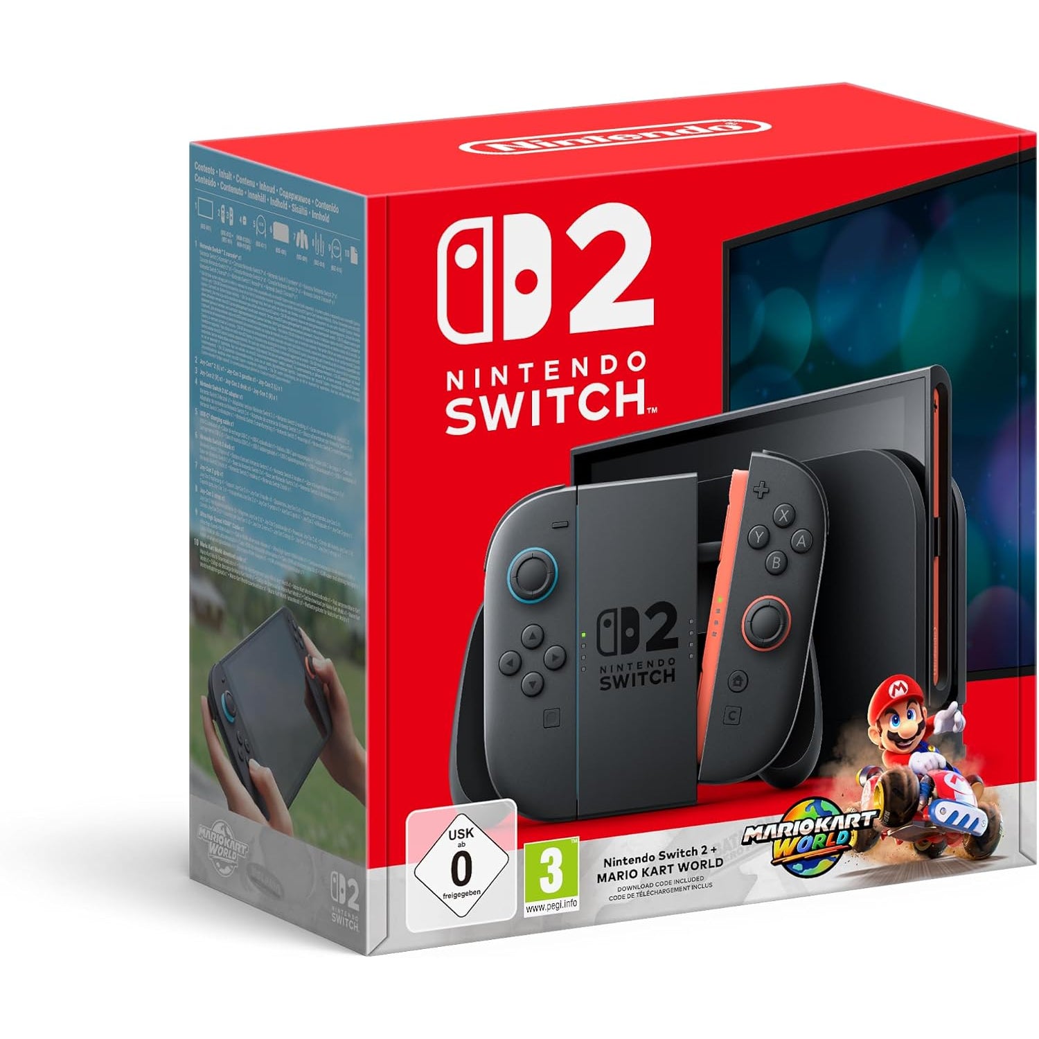 Nintendo Switch 2 console 256 GB + Mario Kart World digitale — vista 4