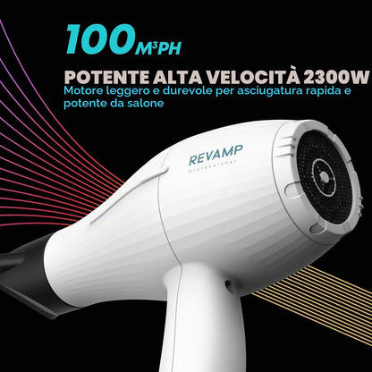 Revamp DR-3850-EU Progloss Ultra X Shine asciugacapelli 2300 W Bianco — vista 3
