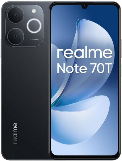 realme Note 70T smartphone 4G 4/256 GB Obsidian Black — vista 1