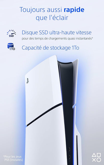 Sony PlayStation 5 Slim console con lettore Blu-ray 1 TB Chassis E — vista 4